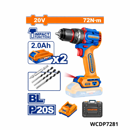Visseuse 20V 72N.MM/ Metal WADFOW
