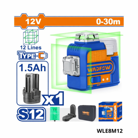 Niveau Laser 3D 30MM 12 Ligne WADFOW